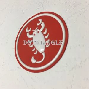 Glossy Curve Silicone HD Garments Labels Transfer Heat